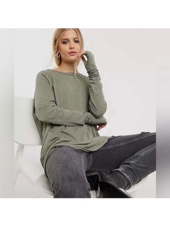 Free People Tops - Free People We The Free Arden Tee in Green Size Small